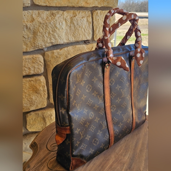 Louis Vuitton Black and Brown Monogram Briefcase - Picture 12 of 16